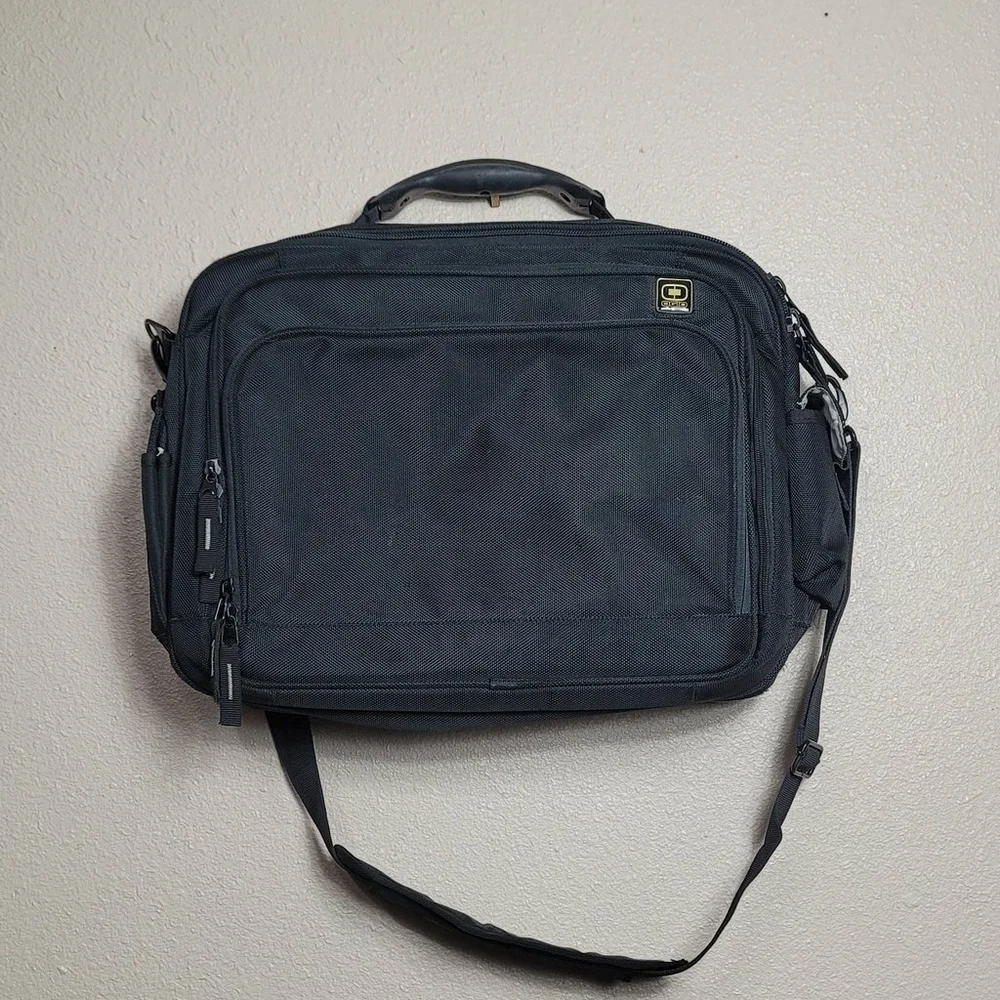 Charlotte Checkers OGIO Briefcase Shoulder Messenger Laptop Computer Black Bag